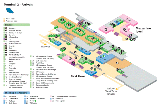 Heathrow Arrivals > Heathrow Terminals T2, T3, T4, T5 Arrivals