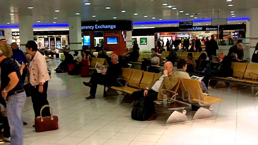 Birmingham Airport Departures lounge