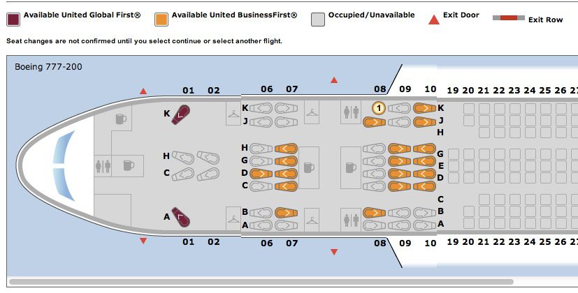 aircraft seat plan