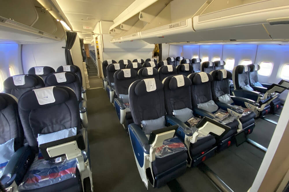 British Airways Boeing 747 seating plan