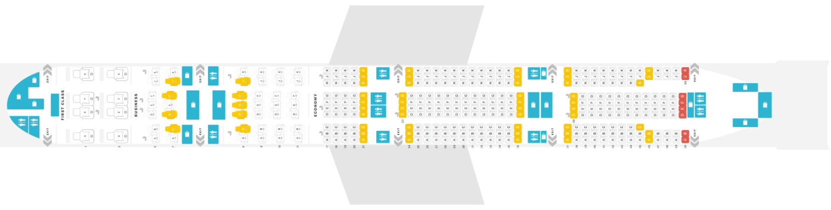 Boeing 777-300ER Emirates Seat Map - Flightradars24.co.uk