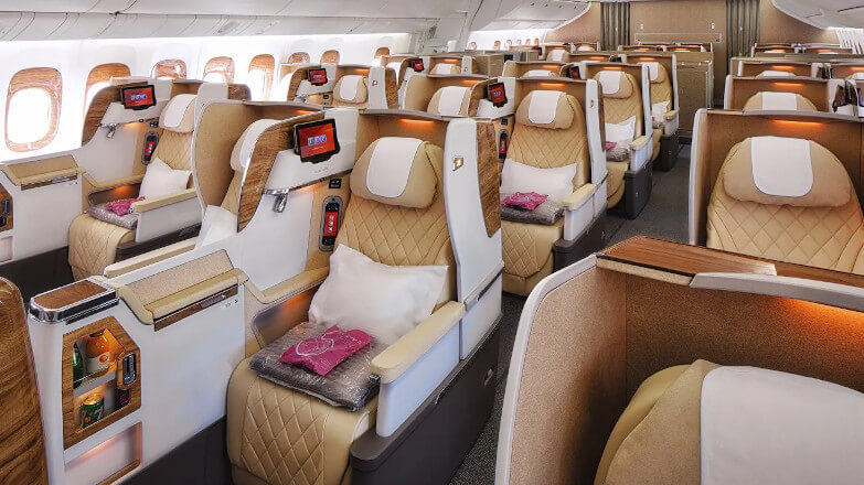 Boeing 777-300ER Emirates seat map