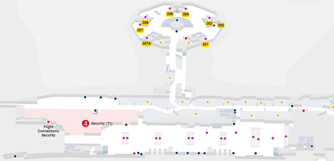 Terminal 1 dublin airport map