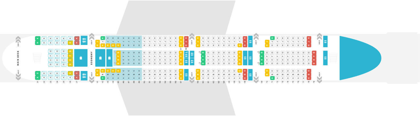 Singapore Airlines A380 Seat Map (A380-800) Layout 3