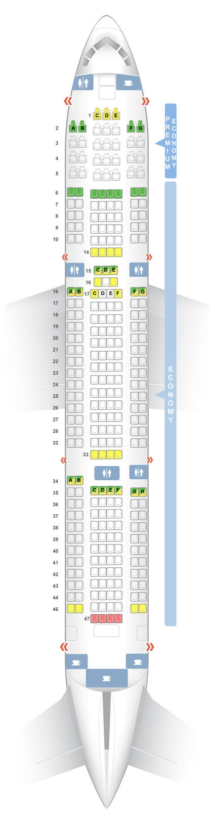 TUI 767 Seat Plan — TUI 767-300ER