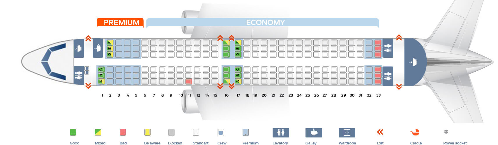 Ryanair 737 Seaseat plant Plan