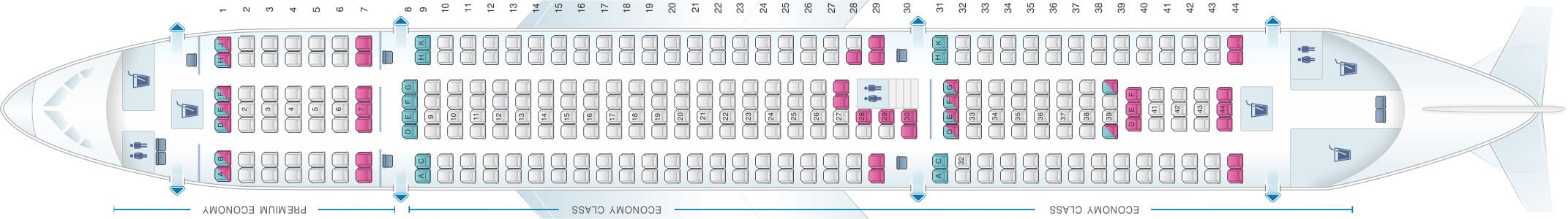 Thomas Cook Airbus A330 Seating Plan