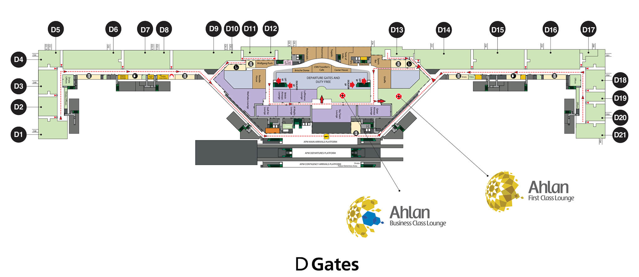 Dubai Airport Map