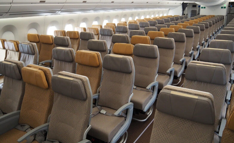 Singapore Airlines A350 seat map 