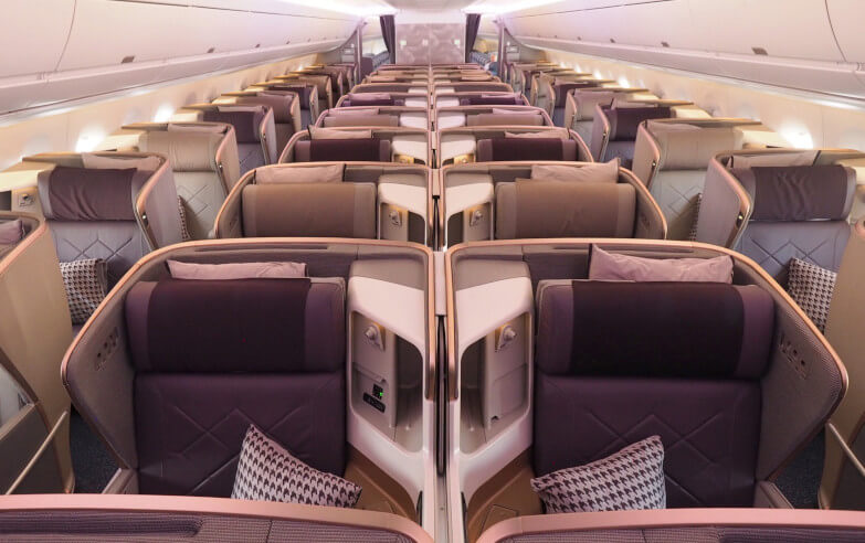 Singapore Airlines A350 ulr Business Class 