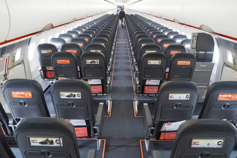  Easyjet A321neo seat map