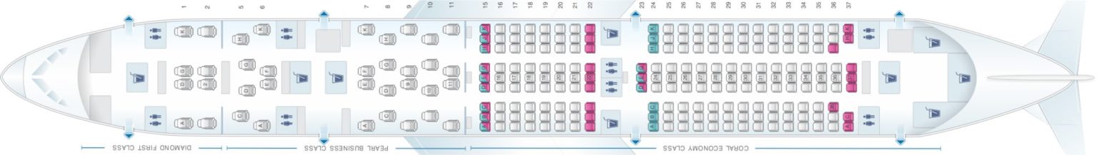 Boeing 787 Etihad Seating Plan - Flightradars24.co.uk