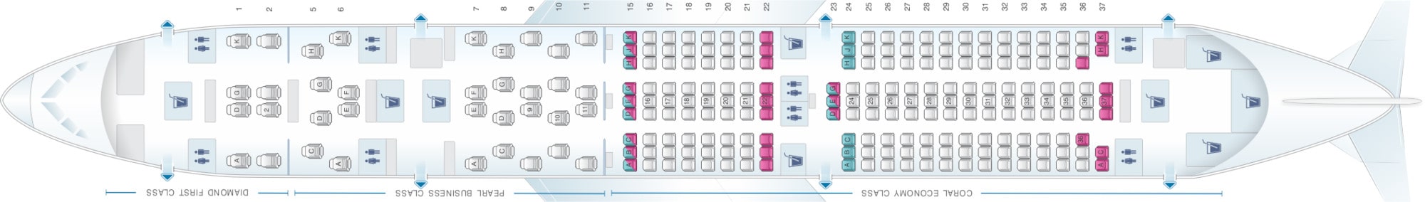 Boeing 787 Etihad Seating Plan