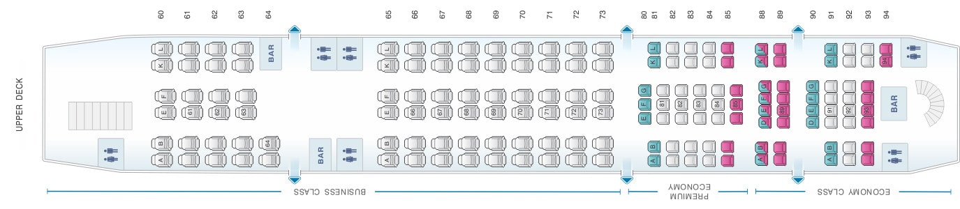 Air France A380 Seat Plan