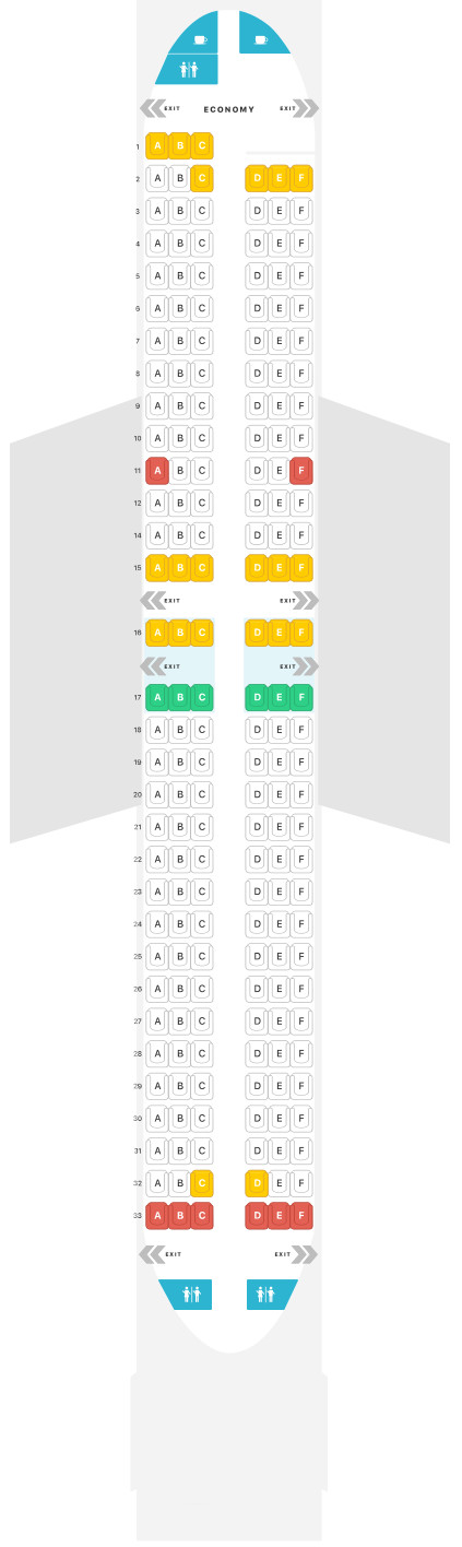 boeing 737 seating chart