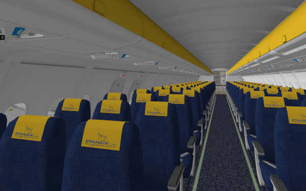 Ryanair A320 Seating Plan