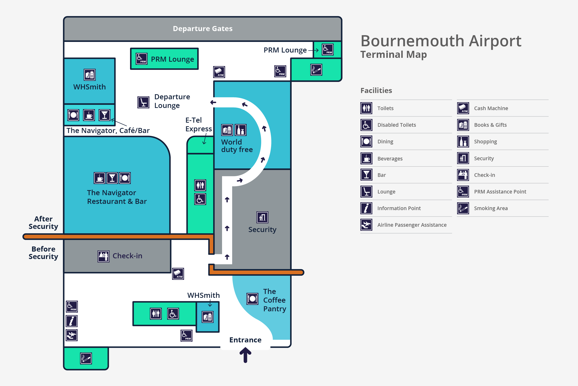 Bournemouth Airport Terminal Map
