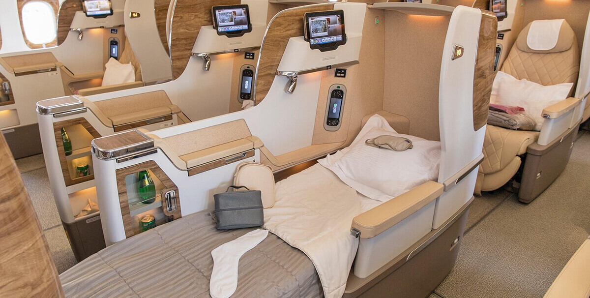 Boeing 777 First Class Emirates seats