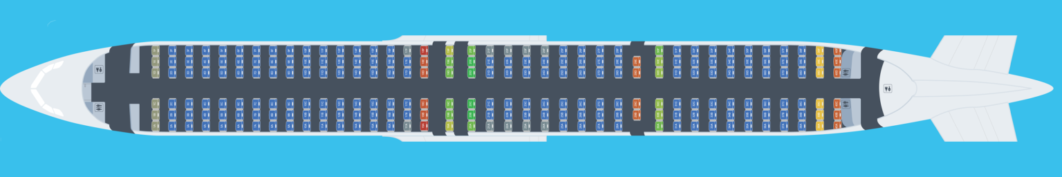 Jet2 Airbus A321neo Seating Plan Uk 8996