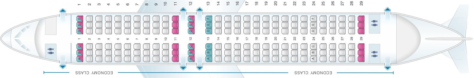 Aer Lingus A320 Seating Plan