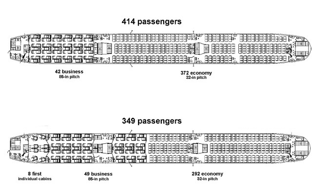 Boeing 777-9 Seat Map