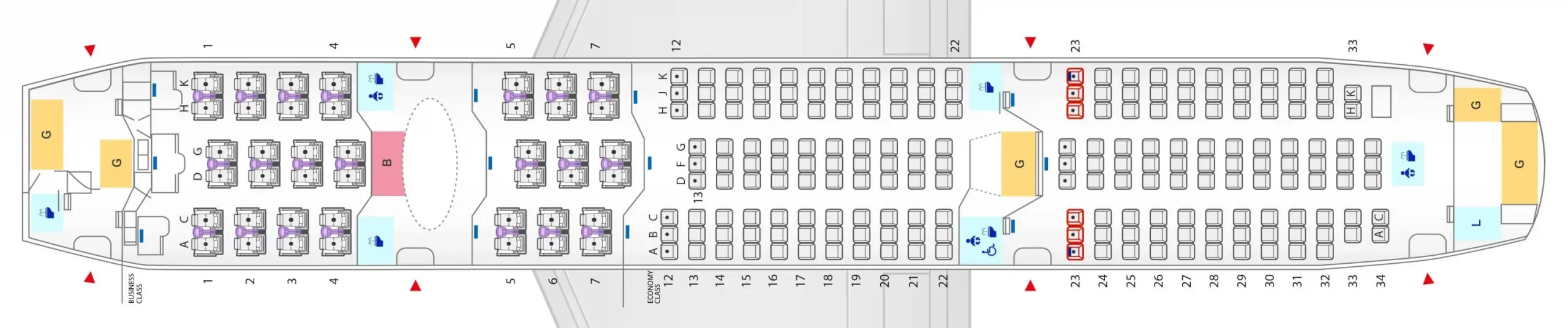 Boeing 787 Seat Map