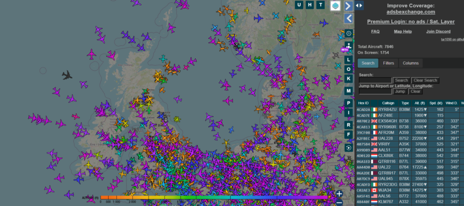 ADSB Exchange – Ultimate Flight Tracker - Flightradars24.co.uk