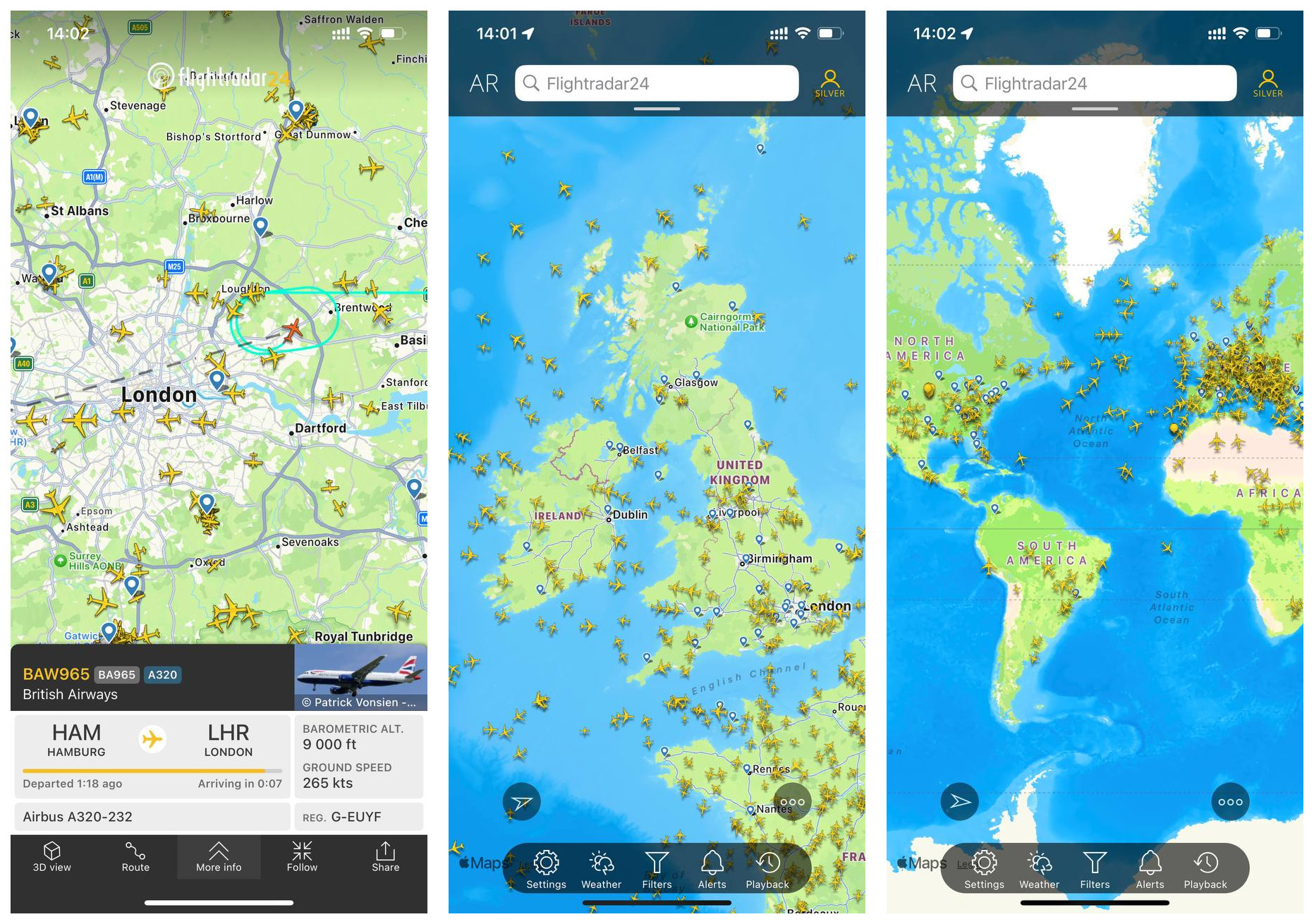 Flightradar24 app